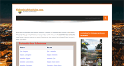 Desktop Screenshot of colombiaschedules.com