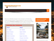 Tablet Screenshot of colombiaschedules.com